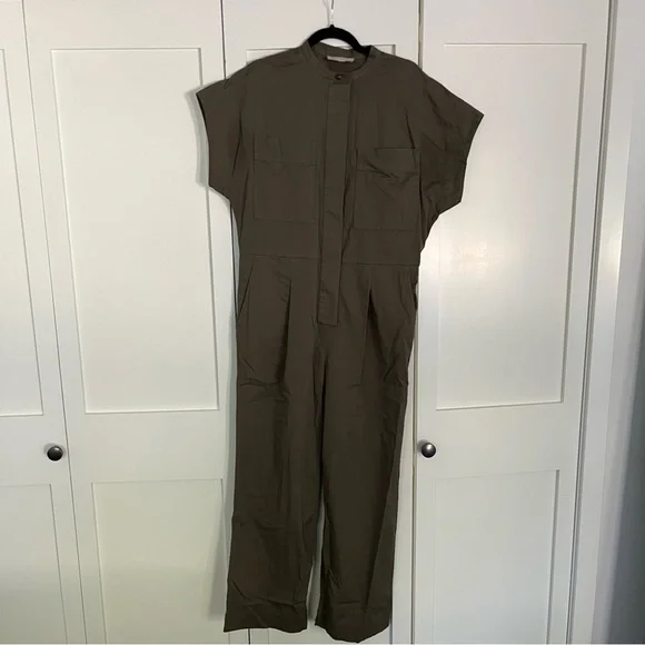 Everlane Easy Workwear Jumpsuit - Olive Green Medium - Picture 3 of 6